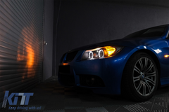Angel Eyes svetlá BMW E90 E91 (2005-2008) – 2 Halo Rings čierne
