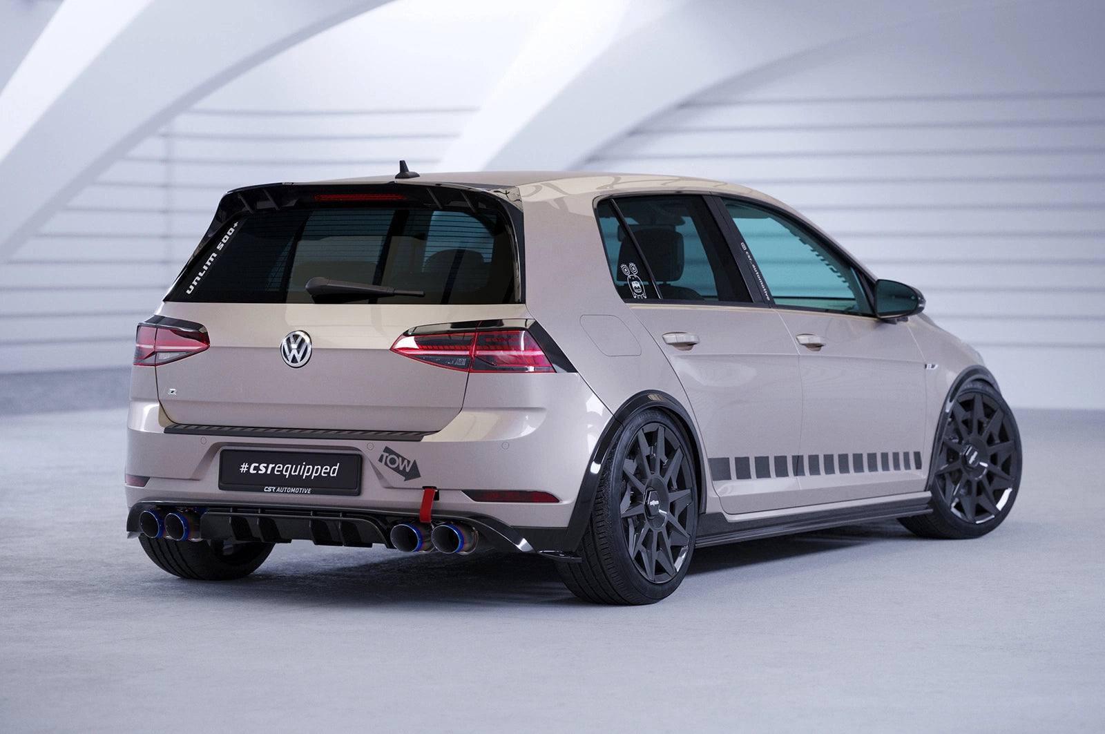 Zadný spoiler VW Golf 7 (GTI / GTD / GTE / R / R-Line, 2012–2021)