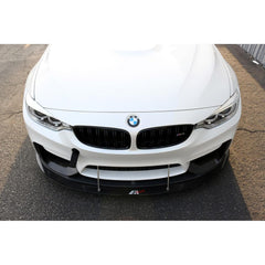 APR Carbon Fiber Front Splitter for BMW M3 F80 / M4 F82 with M Performance Airdam - includes mounting rods