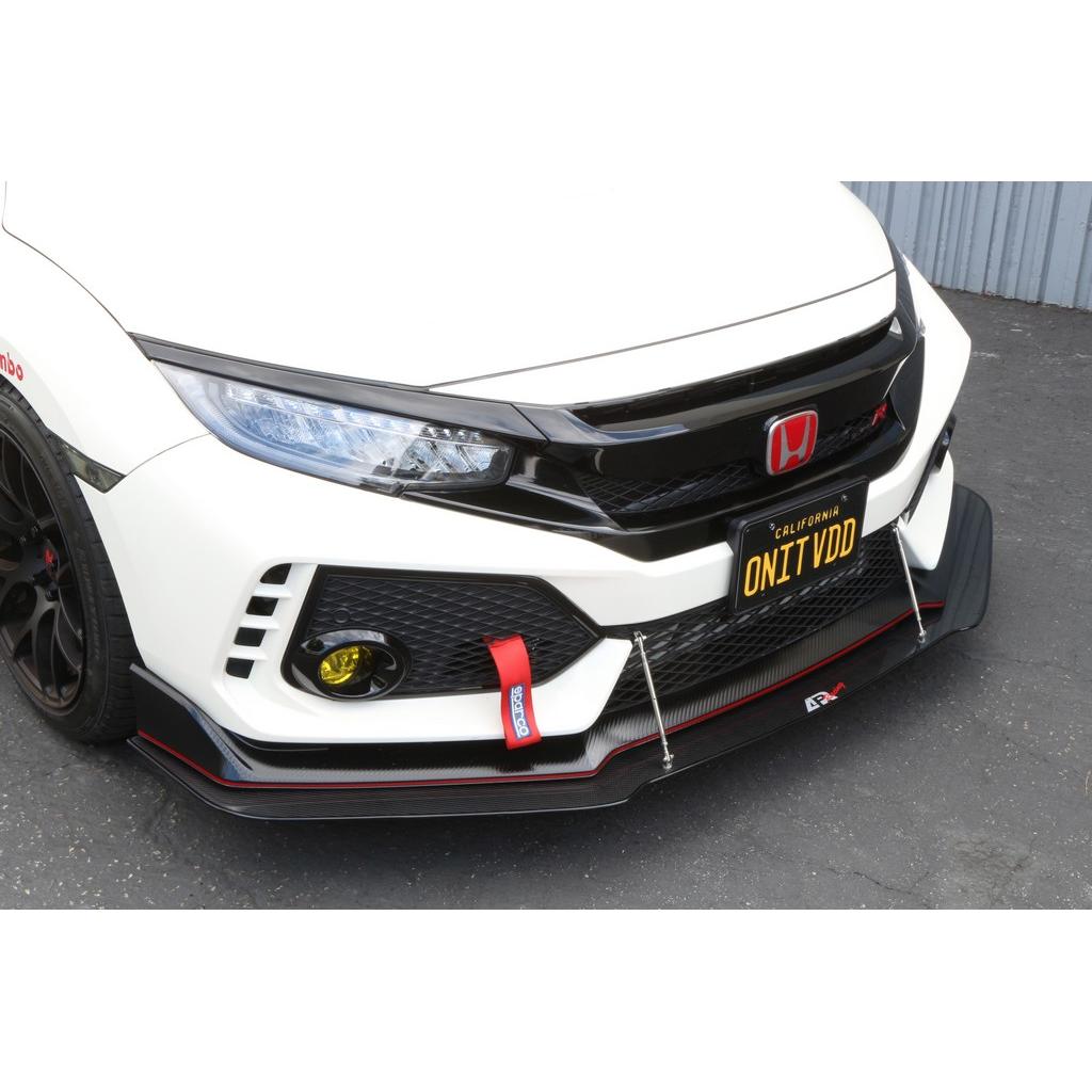 Karbonový predný splitter APR pre Honda Civic Type R (Factory Airdam) – vrátane montážnych tyčí