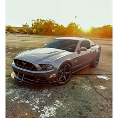 APR Carbon Fiber Front Splitter for Ford Mustang (2013–2014) with Roush Lip – includes mounting rods
