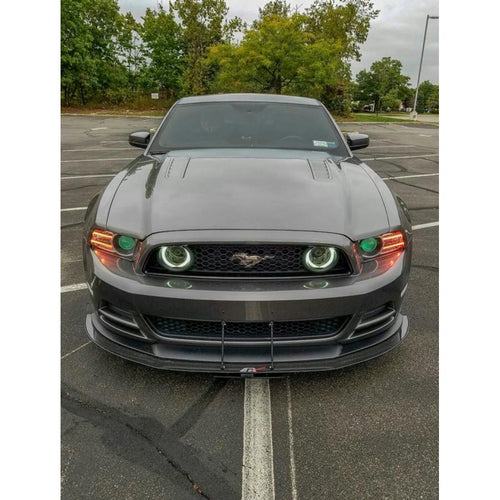 Karbonový predný splitter APR pre Ford Mustang (2013–2014) s Roush lipom – vrátane montážnych tyčí
