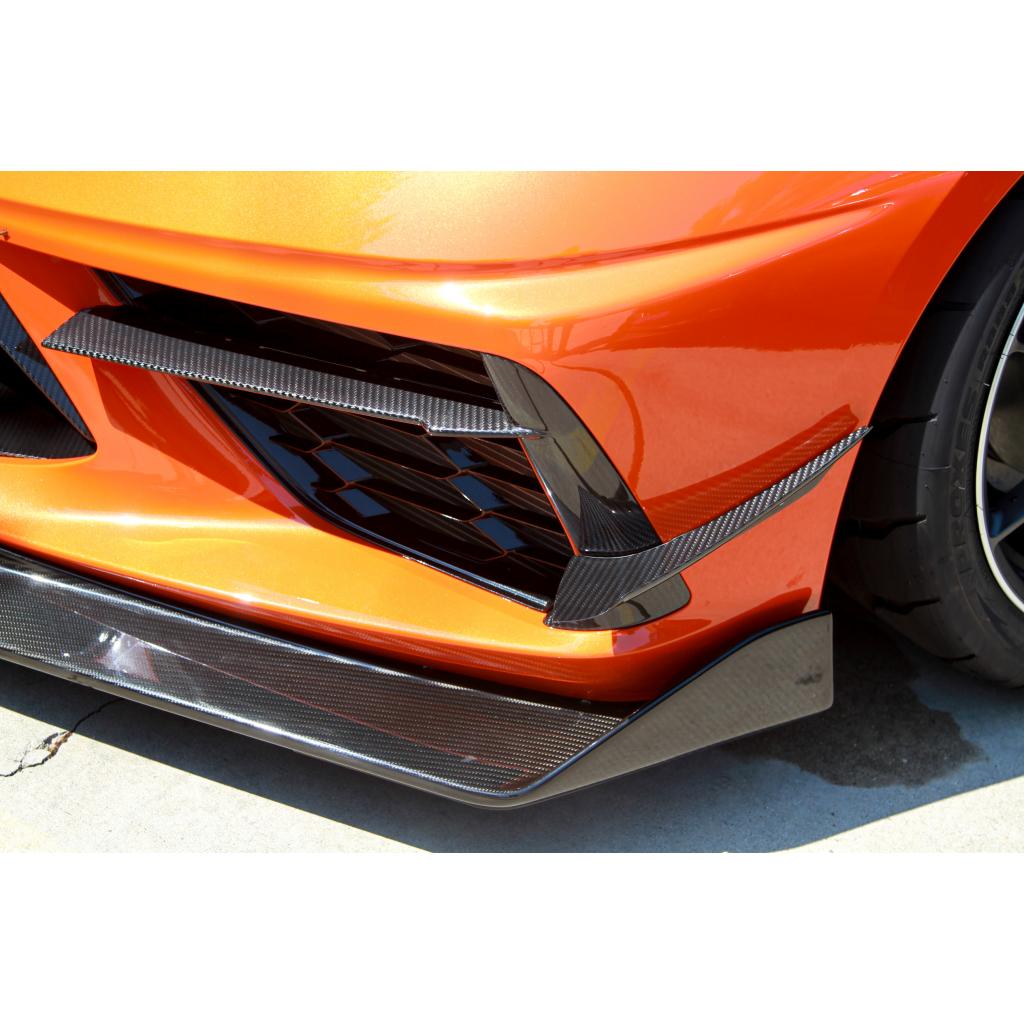 Karbónové canards Chevrolet Corvette C8 (2020+)