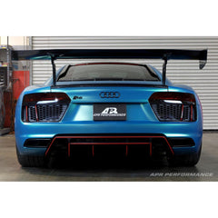 Carbon adjustable wing Audi R8 (2016–2022) GTC-500 71" chassis mount