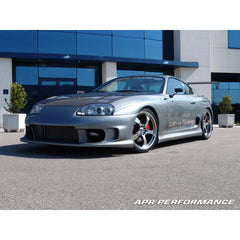 APR Formula GT3 Carbon Mirrors for Toyota Supra - Black, wide angle