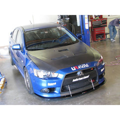 APR Carbon Fiber Front Splitter for Mitsubishi Lancer Ralliart – including support rods