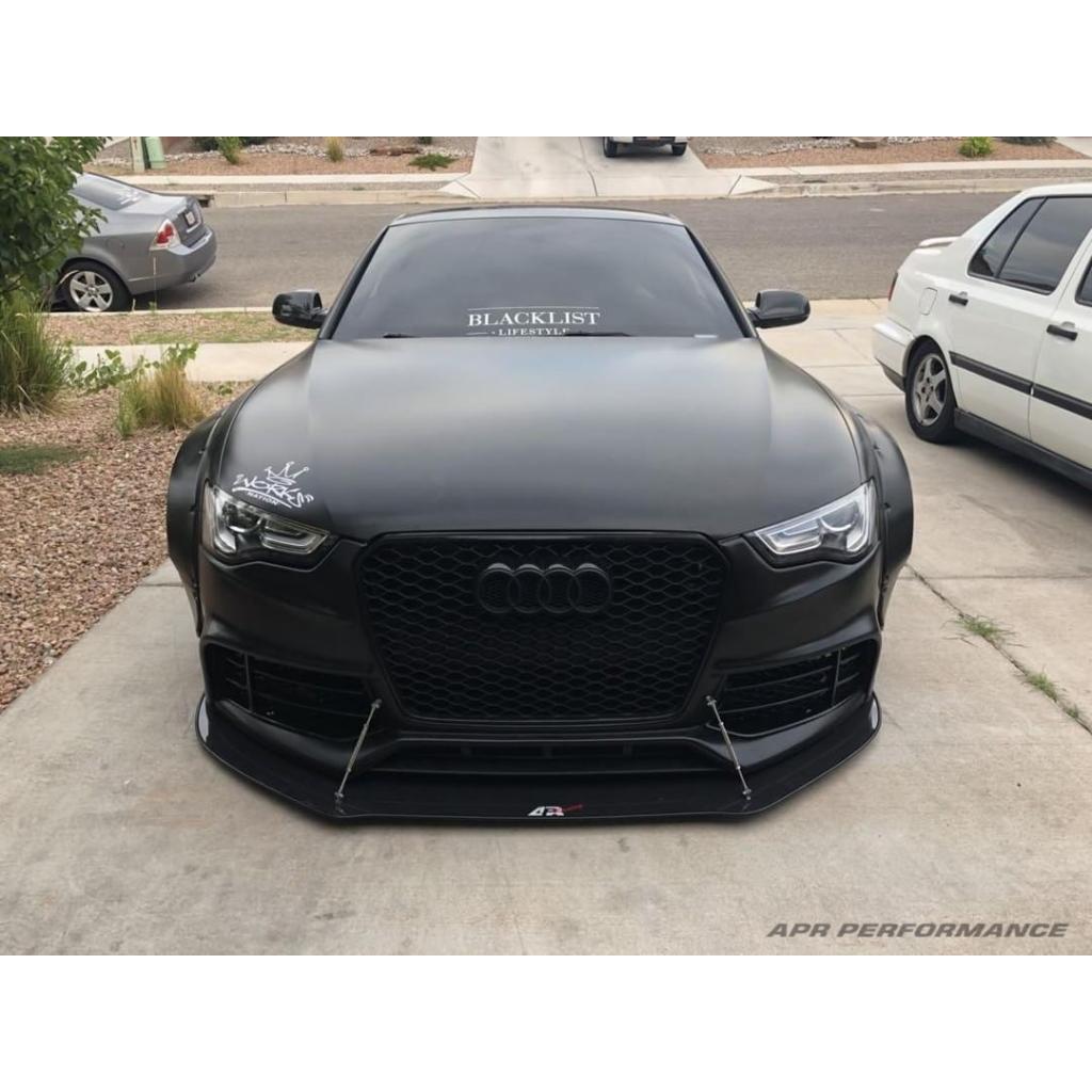 APR Carbon Fiber Front Splitter for Audi RS5 (Factory Bumper) - Includes Rods