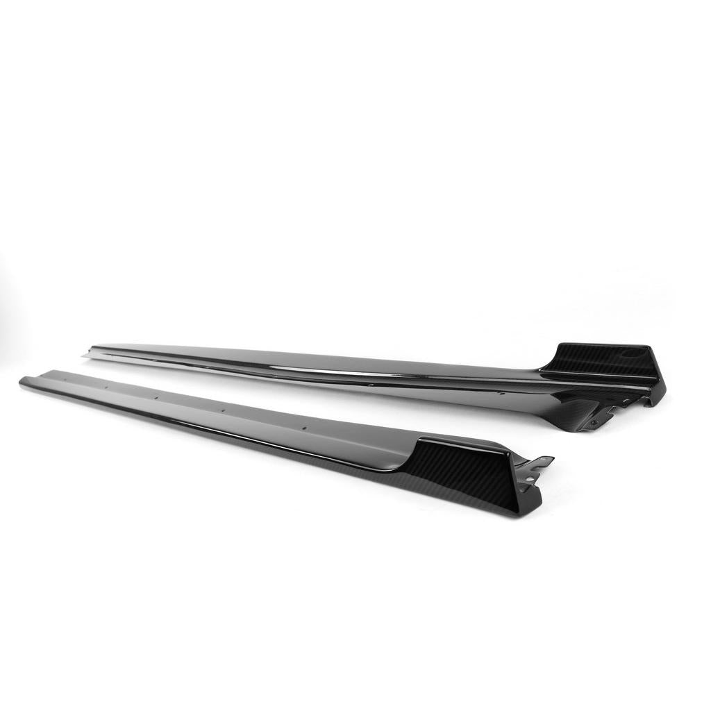APR Carbon Fiber Side Skirt Extensions for Porsche Cayman GT4 (2015–2016)
