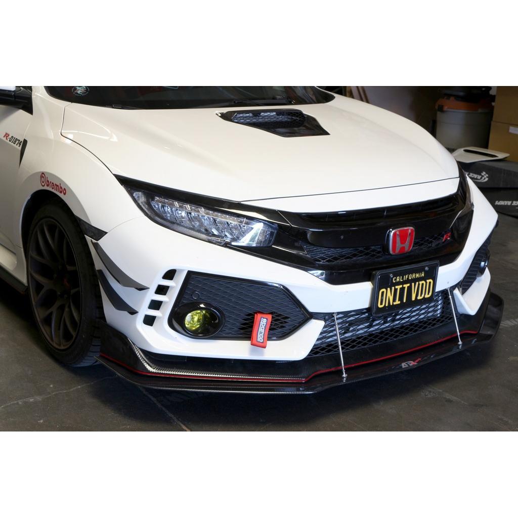 Karbonové canardy APR pre Honda Civic Type R FK8 – predný nárazník