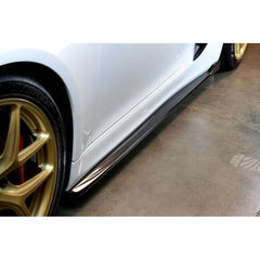 APR Carbon Fiber Side Skirt Extensions for Porsche Cayman GT4 (2015–2016)