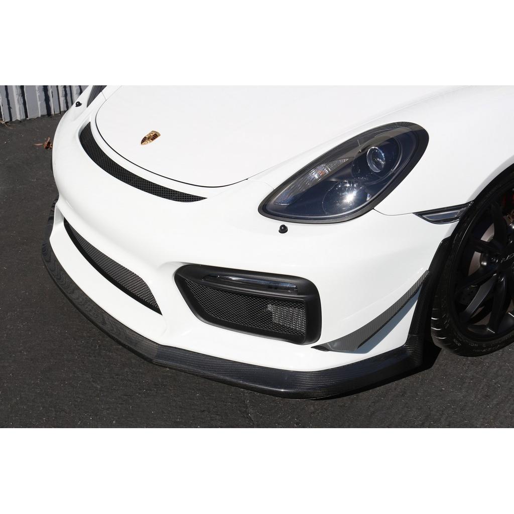 APR Carbon Fiber Canards for Porsche 981 Cayman GT4 – Front Bumper