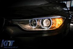Angel Eyes svetlá BMW F30 F31 (2011-2015) Halogen – DRL modul, E-MARK