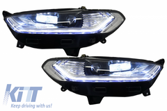 LED predné svetlá Ford Mondeo MK5 (2013–2016) sekvenčné smerovky Chrome
