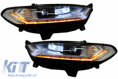 LED predné svetlá Ford Mondeo MK5 (2013–2016) sekvenčné smerovky Chrome