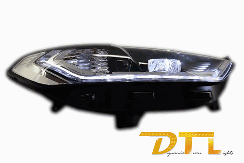 LED predné svetlá Ford Mondeo MK5 (2013–2016) sekvenčné smerovky Chrome
