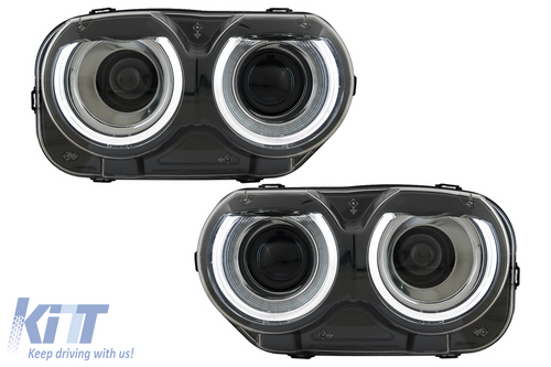 LED predné svetlá Black pre Dodge Challenger (2015–2023) Dual Projector