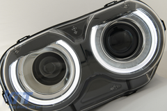 LED Black Front Headlights for Dodge Challenger (2015–2023) Dual Projector