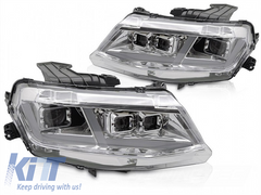 LED Headlights for Chevrolet Camaro 2016–2018, Chrome, DRL, Dynamic Turn Signals, Left and Right Set