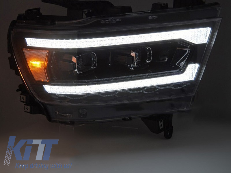 LED predné svetlá pre Dodge Ram 1500 (2019–2022) dynamické smerovky DRL Welcome