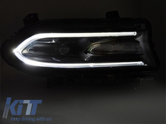 LED predné svetlá pre Dodge Charger (2014–2023) čierne DRL