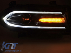 LED predné svetlá pre Dodge Charger (2014–2023) čierne DRL