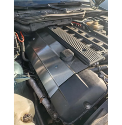Nerezový kryt cievok BMW M52 / M54 – heat shield pre turbo build
