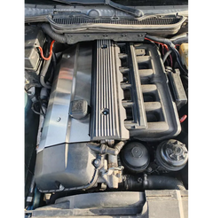 Nerezový kryt cievok BMW M52 / M54 – heat shield pre turbo build