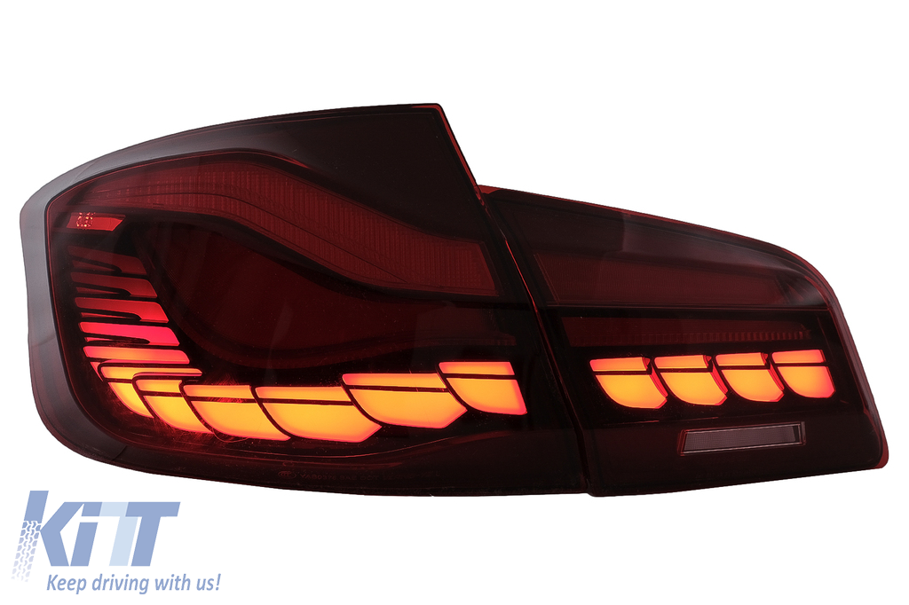 OLED Tail Lights Red Clear for BMW 5 Series F10 2011–2017 Dynamic Sequential