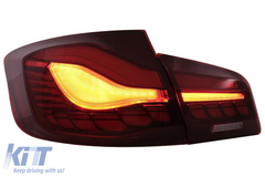 OLED Tail Lights Red Clear for BMW 5 Series F10 2011–2017 Dynamic Sequential