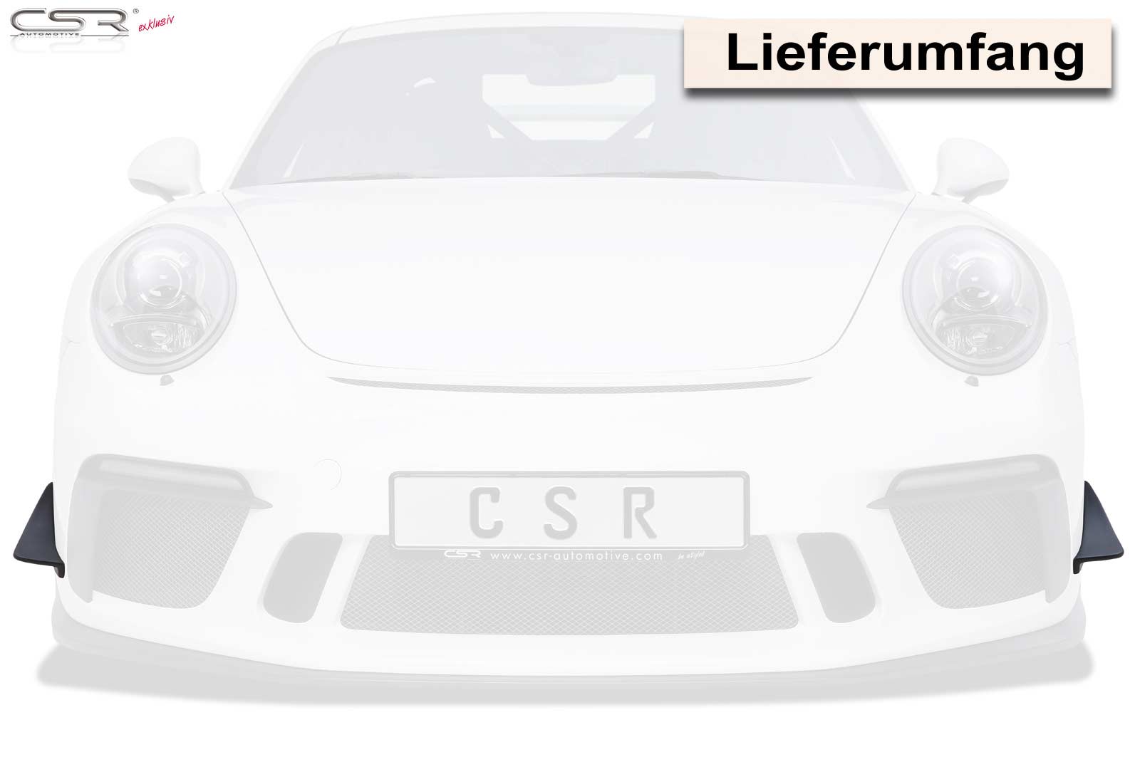 Canardy / flaps Porsche 911 996 / 997 / 991 / 981 Cayman Boxster