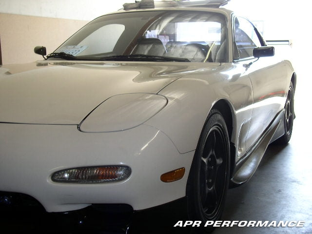 Karbonové zrkadlá APR Formula GT3 pre Mazda RX-7 – čierne, wide angle