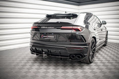 Zadný difúzor s vertikálnymi lamelami Lamborghini Urus (2018–2024) ABS Gloss Black