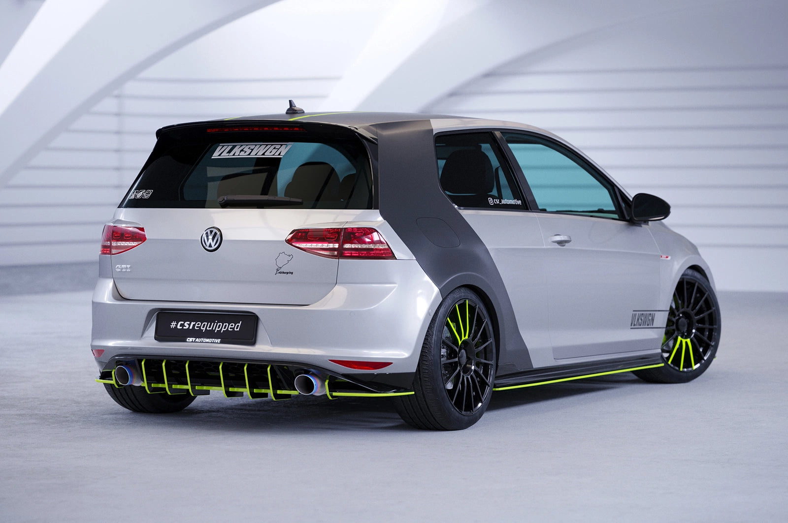 Racing difúzor VW Golf 7 GTI (predfacelift 2012–2017)