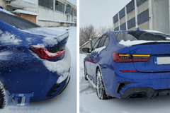 Rear Flaps / Side Fins M Sport Piano Black for BMW 3 Series G20 G21 G28 (2018+)