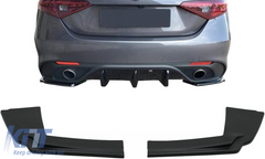 Rear Bumper Side Splitters Alfa Romeo Giulia 952 (2016–2021) – Black