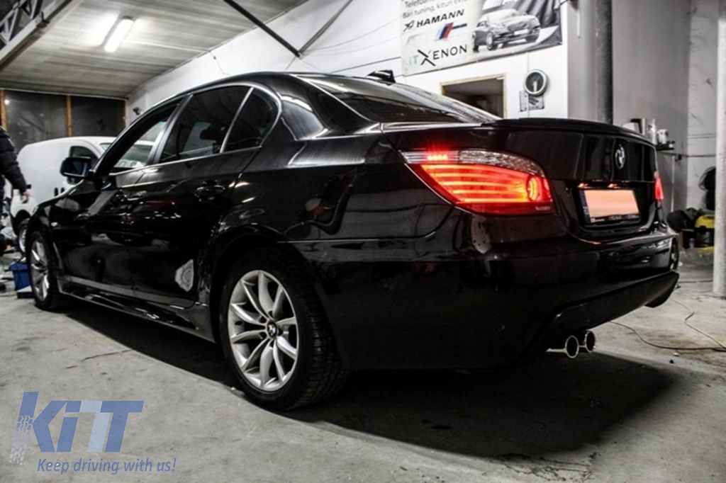 Zadný nárazník M-Technik Design PDC 18mm pre BMW radu 5 E60 LCI (2007–2010)