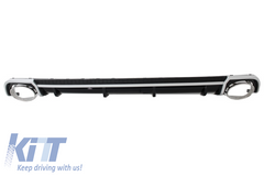 Rear Diffuser Audi A4 B9 8W (2016–2018) RS4 design + exhaust tips