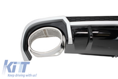 Rear Diffuser Audi A4 B9 8W (2016–2018) RS4 design + exhaust tips