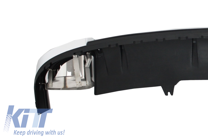 Rear Diffuser Audi A4 B9 8W (2016–2018) RS4 design + exhaust tips