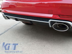 Rear Diffuser Audi A4 B9 8W (2016–2018) RS4 design + exhaust tips