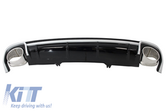 Rear Diffuser Audi A4 B9 8W (2016–2018) RS4 design + exhaust tips