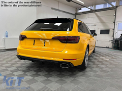 Rear Diffuser Audi A4 B9 8W (2016–2018) RS4 design + exhaust tips