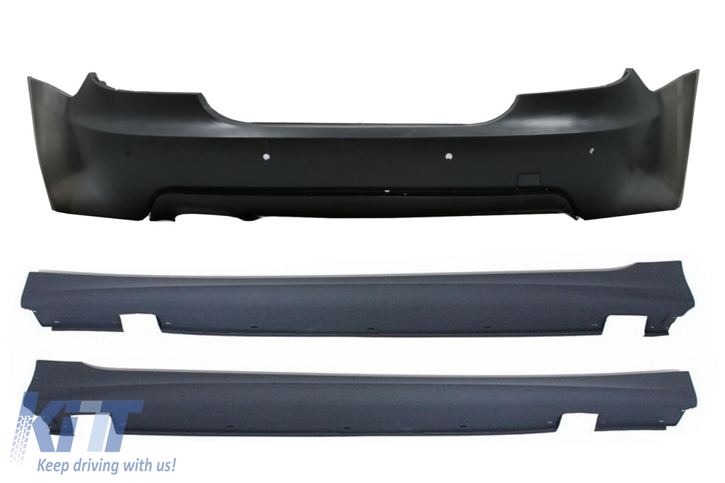 Rear bumper M-Technik + side skirts PDC 18mm for BMW 5 Series E60 LCI (2007–2010)