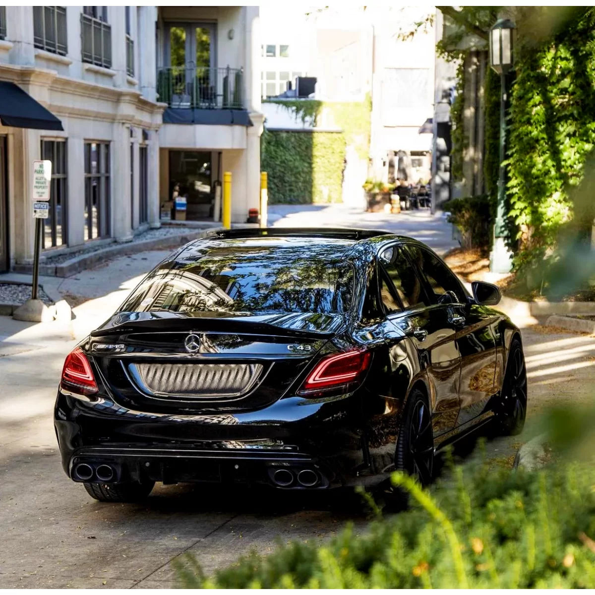 Spojler kufra PSM Style pre Mercedes C-Class W205 Sedan (2014–2021) – Lesklý čierny