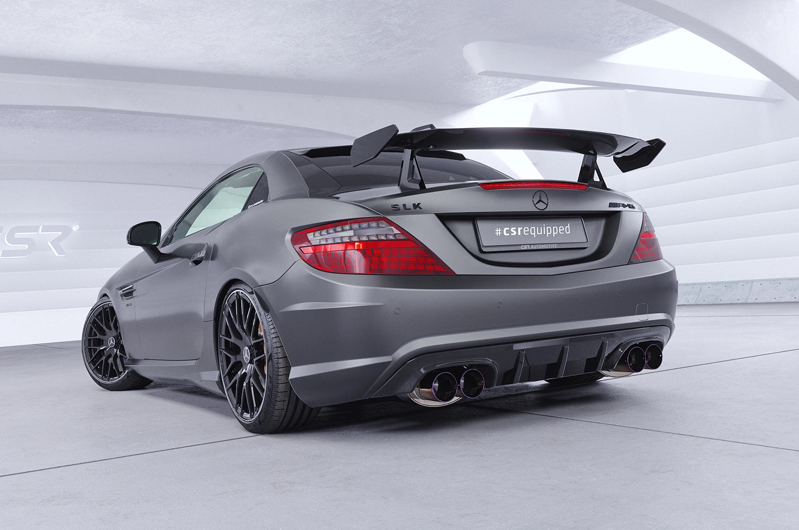 Swan Neck zadné krídlo s ABE pre Mercedes-Benz SLK / SLC R172 (2011–2020)