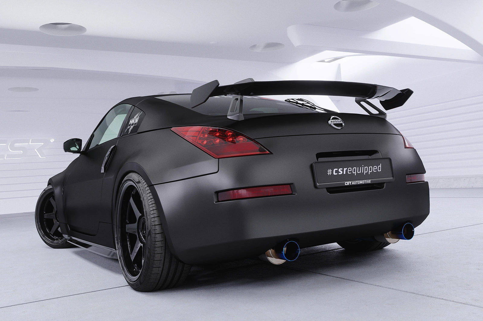 Swan Neck krídlo Nissan 350Z Z33 (2002–2008) ABE – GFK / Carbon