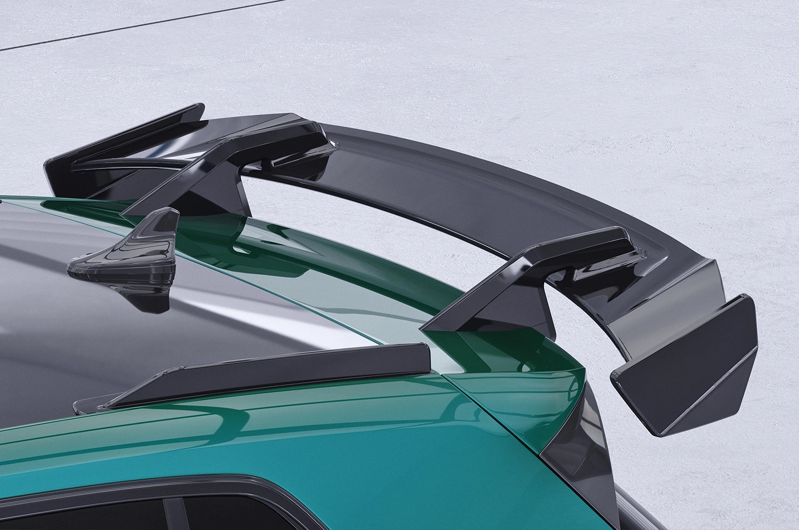 Swan neck zadné krídlo VW Golf 8 GTI / GTD / R (2020–)