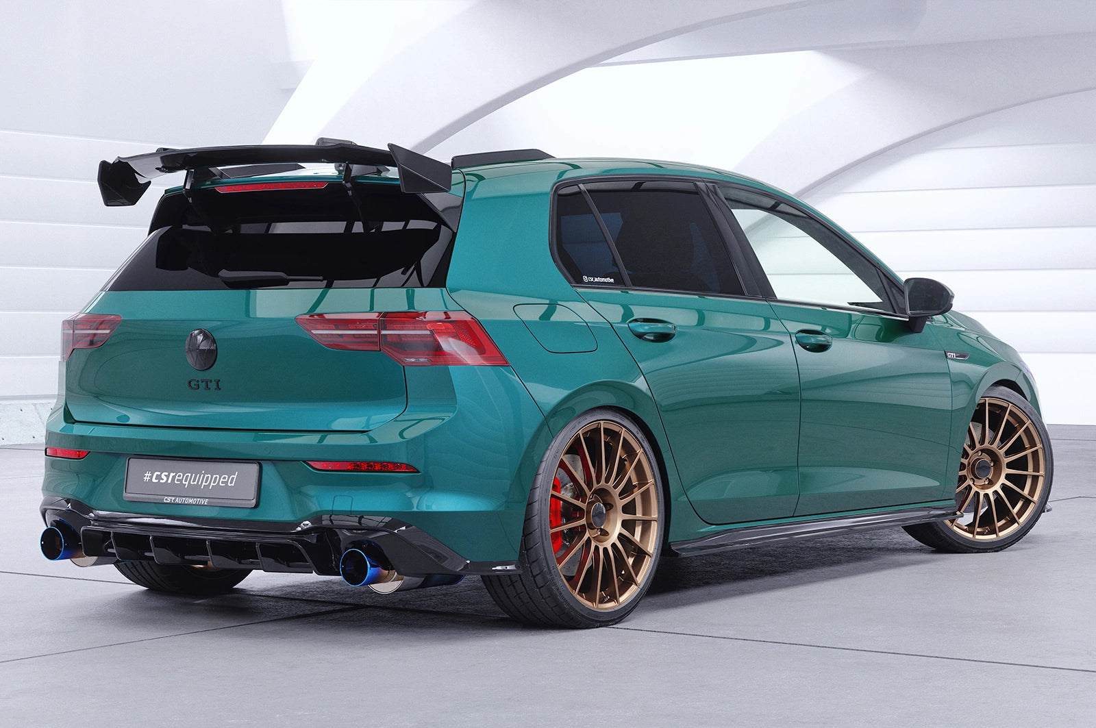 Swan neck zadné krídlo VW Golf 8 GTI / GTD / R (2020–)