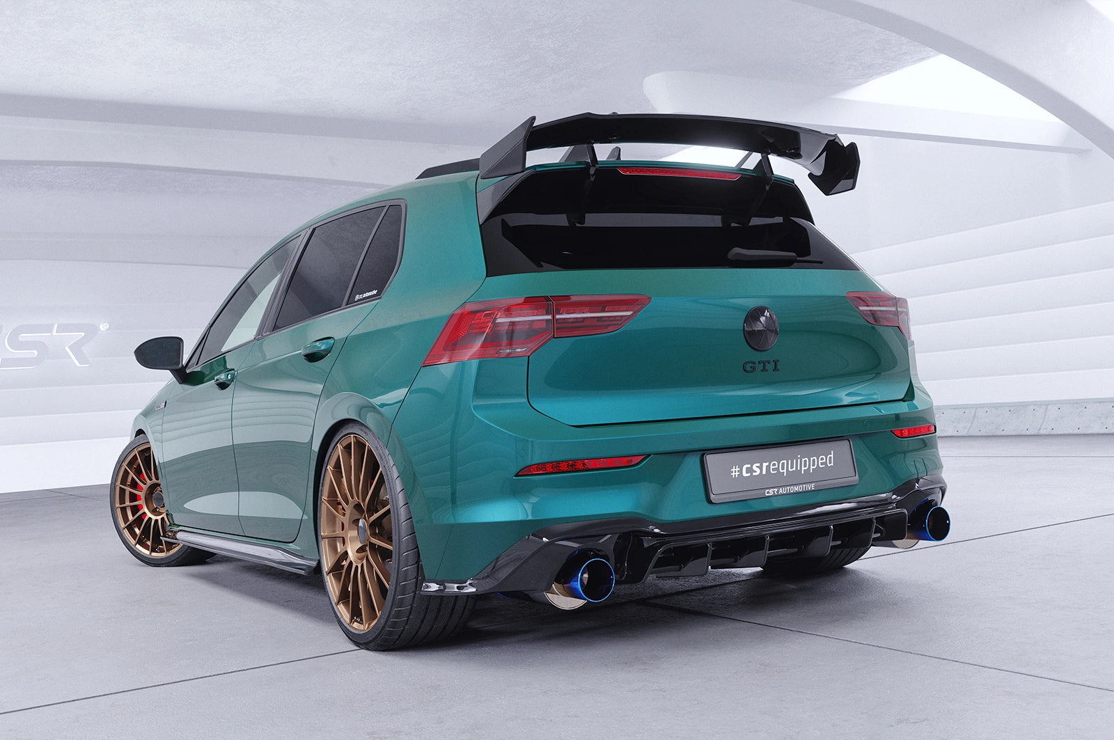 Swan neck zadné krídlo VW Golf 8 GTI / GTD / R (2020–)