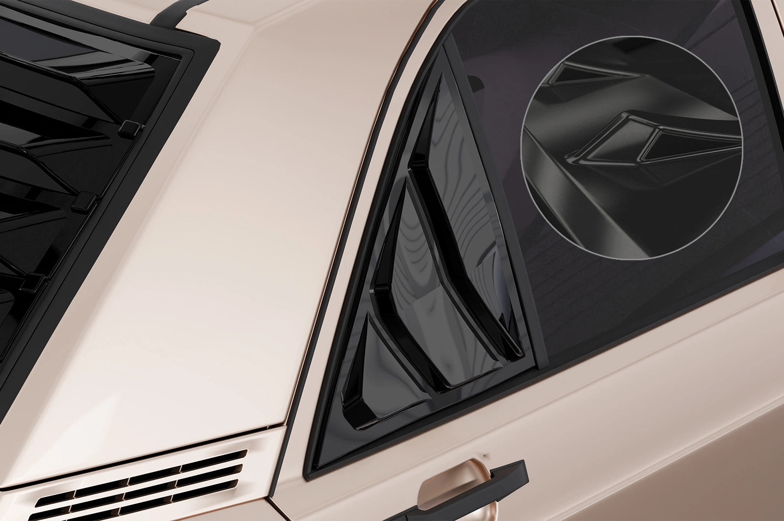 Bočné kryty okien Mercedes 190E W201 (1982–1993)